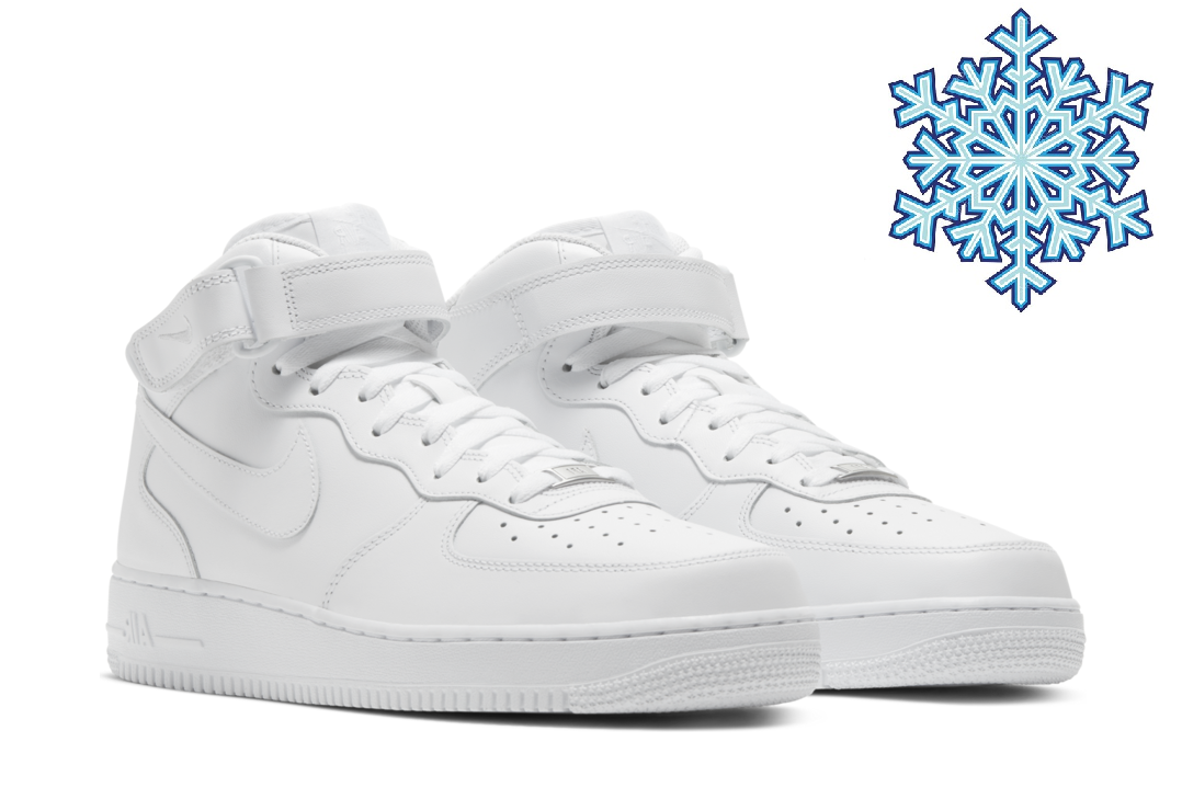 Зимние Кроссовки Nike Air Force 1 Mid White